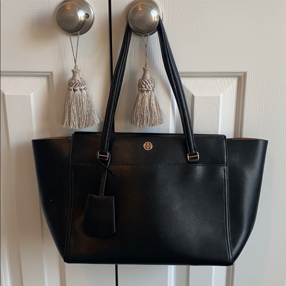 Tory Burch Black Leather Tote
